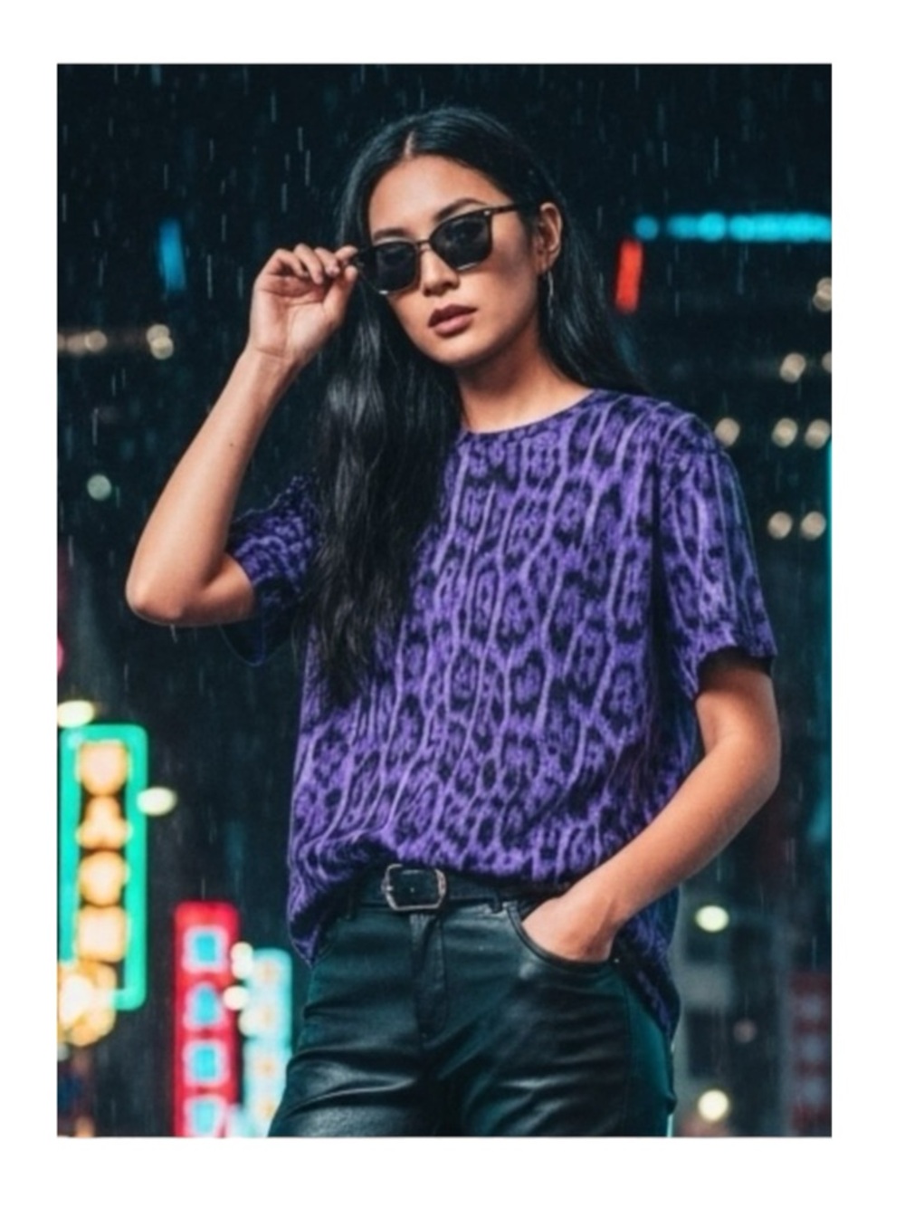 Just Cavalli 𖤐 Heritage Jaguar Print T Shirt 𖤐 Purple 𖤐 XL 𖤐 Women’s XXL 𖤐